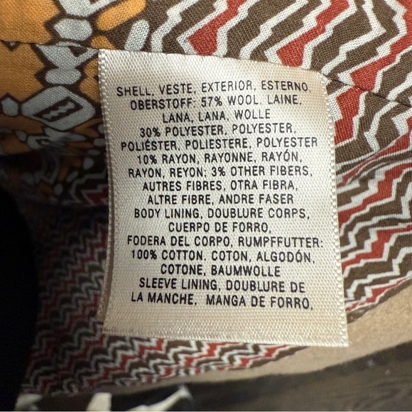 Anthropologie Elevenses Women's SZ M Judith Shawl Camel Wool Blend Belted Coat - Picture 9 of 13